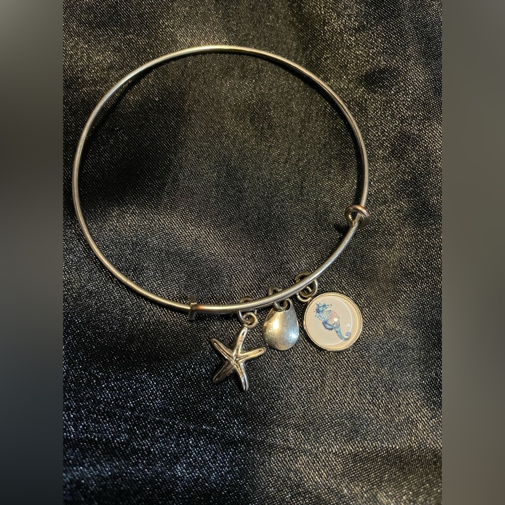 Beach Charm Bangle Bracelet